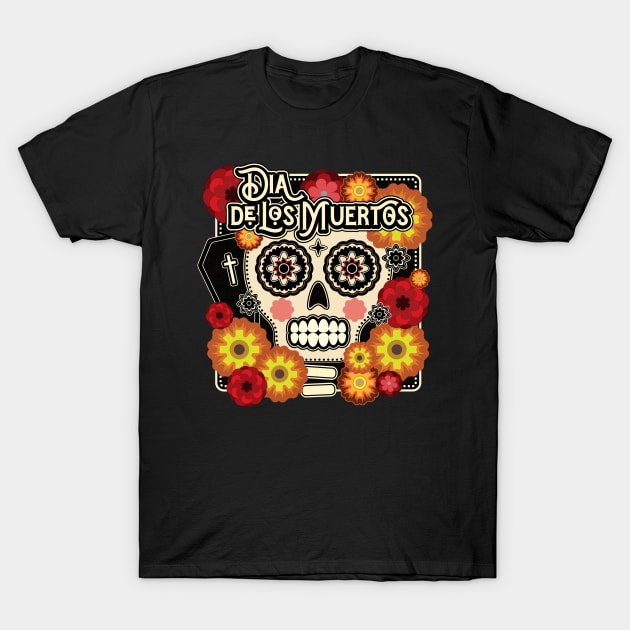 Dia de Los Muertos/Day of the Dead T-Shirt by annapeachey